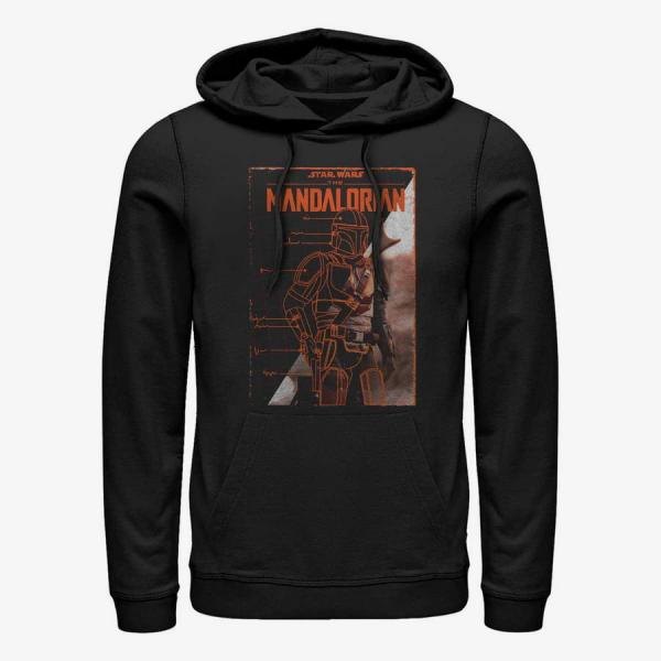 Mikina Merch Star Wars: Mandalorian - Gallery Poster Unisex Hoodie Black S