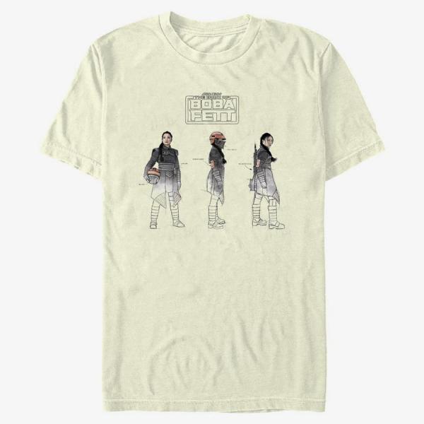 Queens Star Wars Book of Boba Fett - Fennec Painted Sketches Unisex T-Shirt Natural