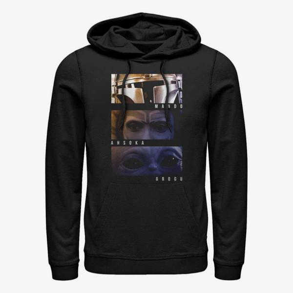 Mikina Merch Star Wars: The Mandalorian - Character Eyes Unisex Hoodie Black M