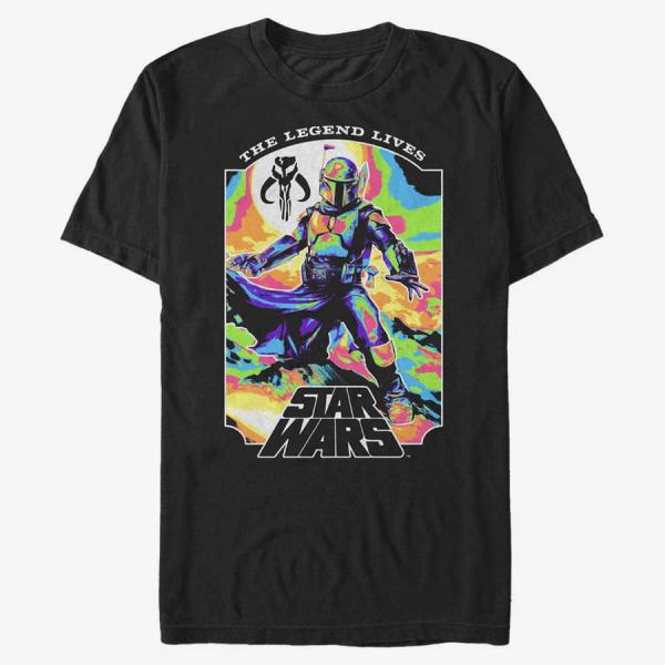 Tričko Merch Star Wars Book of Boba Fett - Living Legend Unisex T-Shirt Black S