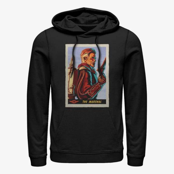Mikina Merch Star Wars: The Mandalorian - Marshal Card Unisex Hoodie Black S