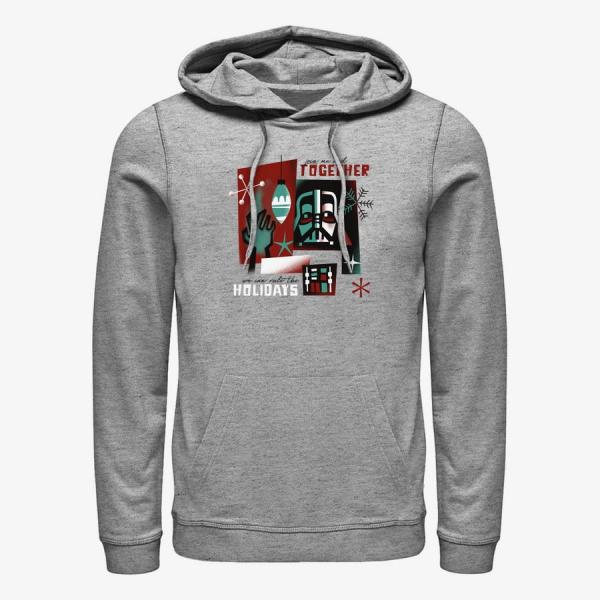 Mikina Merch Star Wars: Classic - Vader Together Unisex Hoodie Heather Grey S