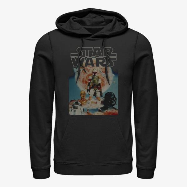 Queens Star Wars: Classic - Fett Sun Unisex Hoodie Black
