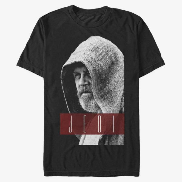Tričko Merch Star Wars: Episode 7 - Luke Jedi Unisex T-Shirt Black XXL