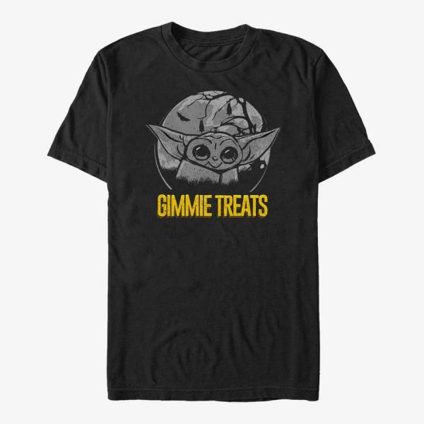 Queens Star Wars: The Mandalorian - Gimme Treats Child Unisex T-Shirt Black