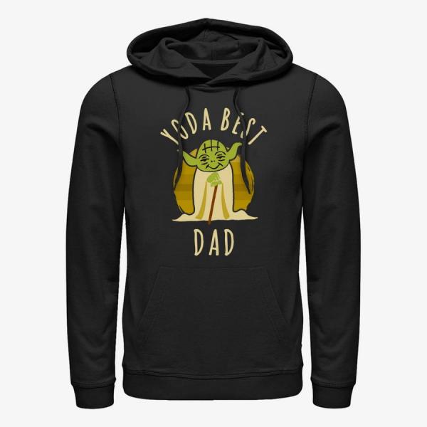 Queens Star Wars: Classic - Best Dad Yoda Says Unisex Hoodie Black