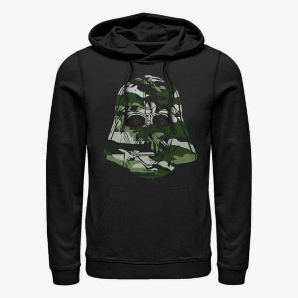 Queens Star Wars - Camo Vader Green Unisex Hoodie Black