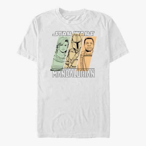 Queens Star Wars: The Mandalorian - Mando Team Unisex T-Shirt White