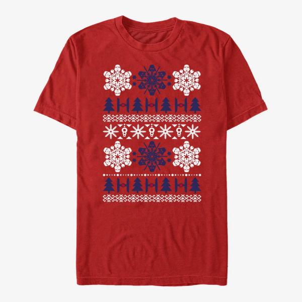Tričko Merch Star Wars: Classic - Empire Holiday Unisex T-Shirt Red M