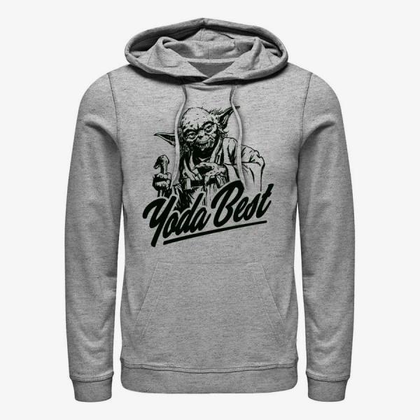 Mikina Merch Star Wars: Classic - Best Yoda Unisex Hoodie Heather Grey XXXL