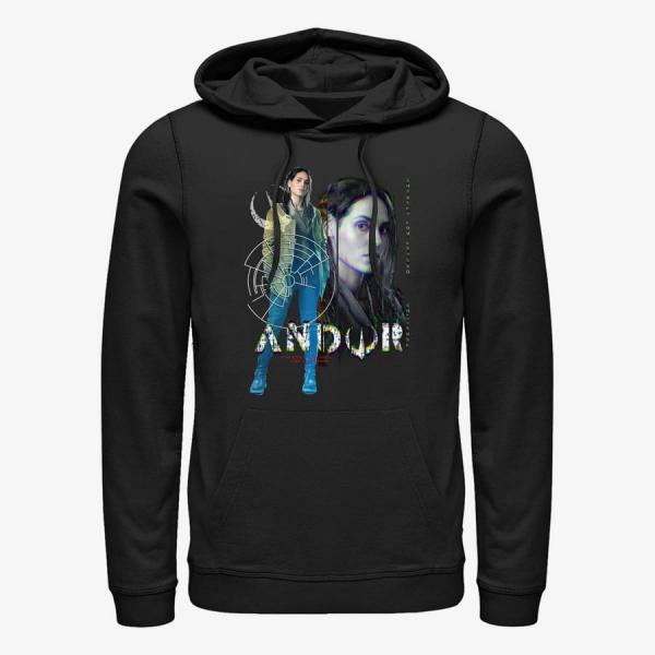 Mikina Merch Star Wars: Andor - FEMALE HERO FOCUS Unisex Hoodie Black XXXL