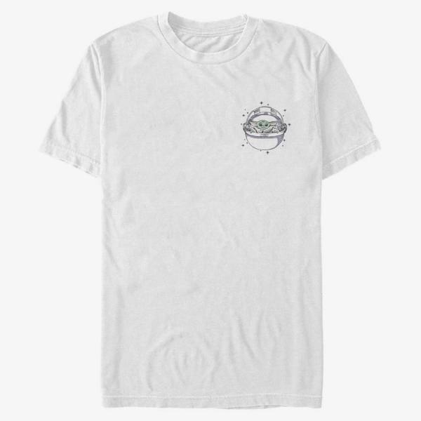 Tričko Merch Star Wars: The Mandalorian - Child Star Unisex T-Shirt White S