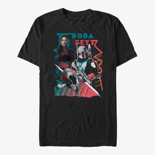 Tričko Merch Star Wars The Book Of Boba Fett - Coastal Outlaws Unisex T-Shirt Black XL