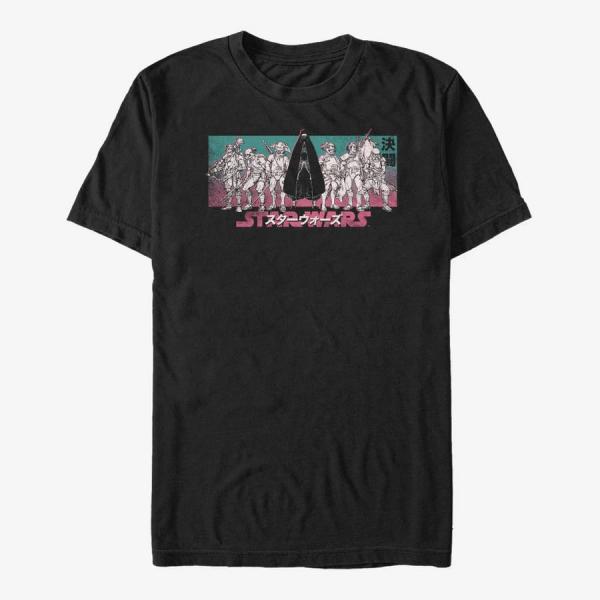 Tričko Merch Star Wars: Visions - Visions group Unisex T-Shirt Black XXL