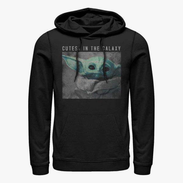 Mikina Merch Star Wars: The Mandalorian - Galaxys Cutest Unisex Hoodie Black M