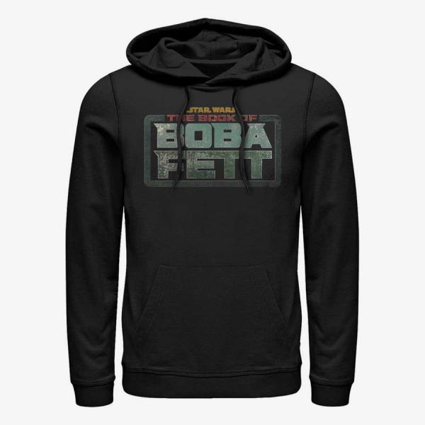Mikina Merch Star Wars: Book of Boba Fett - Boba Fett Main Logo Unisex Hoodie Black S