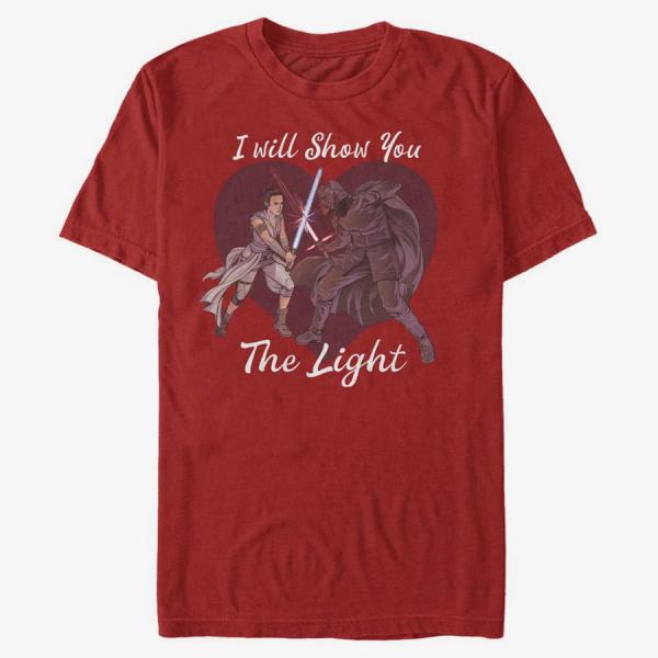 Tričko Merch Star Wars: Classic - The Light Unisex T-Shirt Red XL