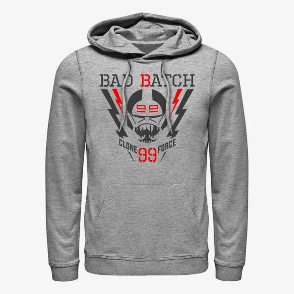 Mikina Merch Star Wars: The Bad Batch - Lightning Force Unisex Hoodie Heather Grey M