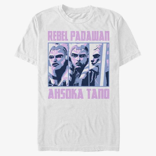 Tričko Merch Star Wars: Clone Wars - Ahsoka Rebel BoxUp Unisex T-Shirt White S