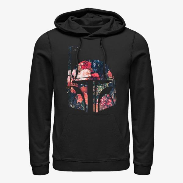 Queens Star Wars: Classic - Bobba Floral Unisex Hoodie Black