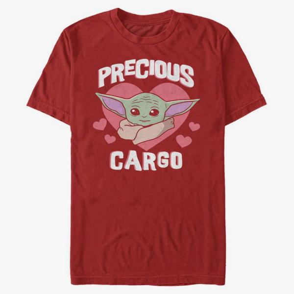 Tričko Merch Star Wars: The Mandalorian - Precious Unisex T-Shirt Red M