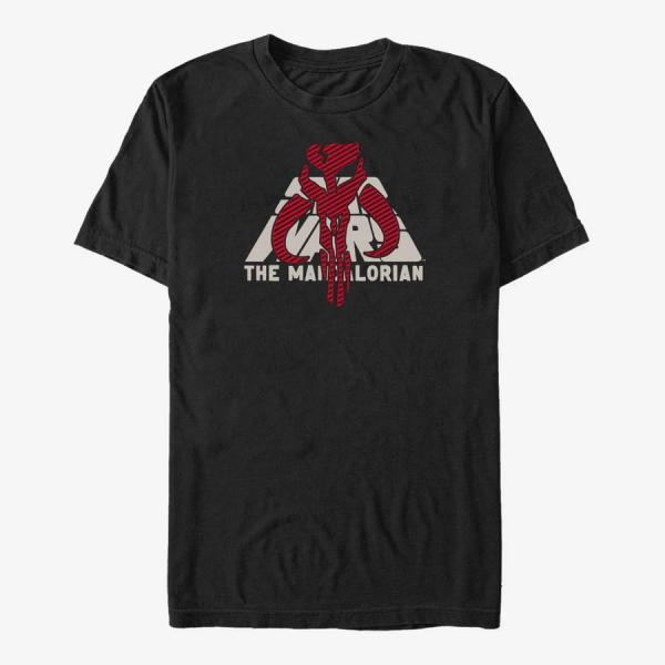 Queens Star Wars: The Mandalorian - HD Mando Logo Unisex T-Shirt Black