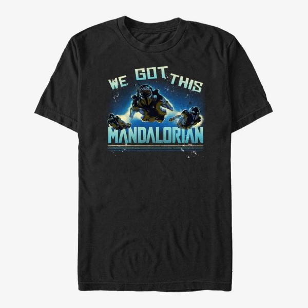 Tričko Merch Star Wars: The Mandalorian - MandoMon Epi3 Follow Unisex T-Shirt Black XXXL