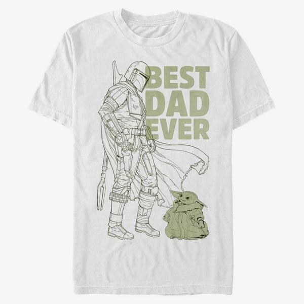 Tričko Merch Star Wars: The Mandalorian - Best Guardian Unisex T-Shirt White S