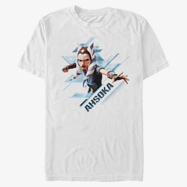 Queens Star Wars: Clone Wars - Ahsoka Angled Unisex T-Shirt White