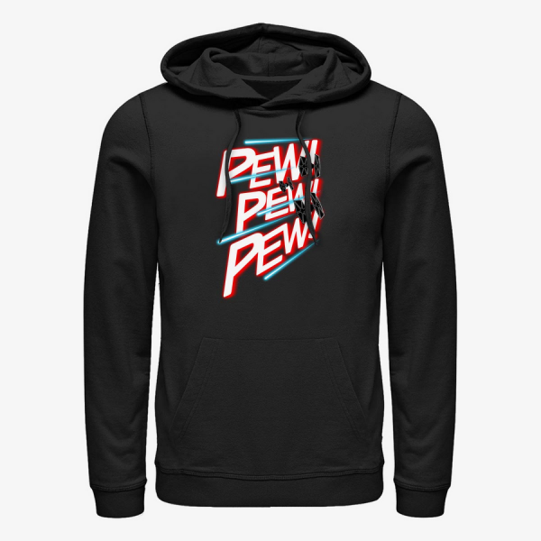 Mikina Merch Star Wars: Classic - Pew Pew Pew Unisex Hoodie Black S