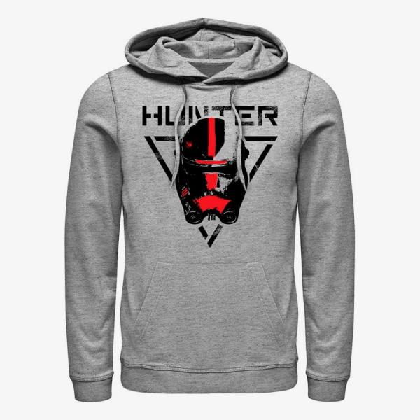 Mikina Merch Star Wars: The Bad Batch - Hunter Unisex Hoodie Heather Grey M