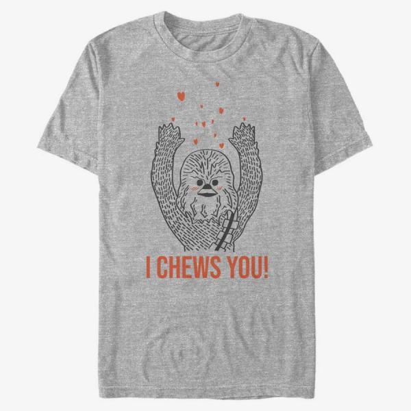Queens Star Wars - I Chews You Chewy Unisex T-Shirt Heather Grey
