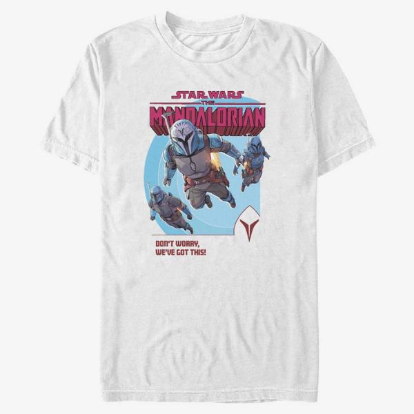 Tričko Merch Star Wars: The Mandalorian - We've Got This Unisex T-Shirt White XXXL