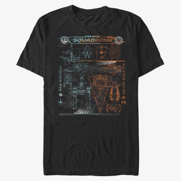 Tričko Merch Star Wars: Squadrons - So Many Ships Unisex T-Shirt Black M