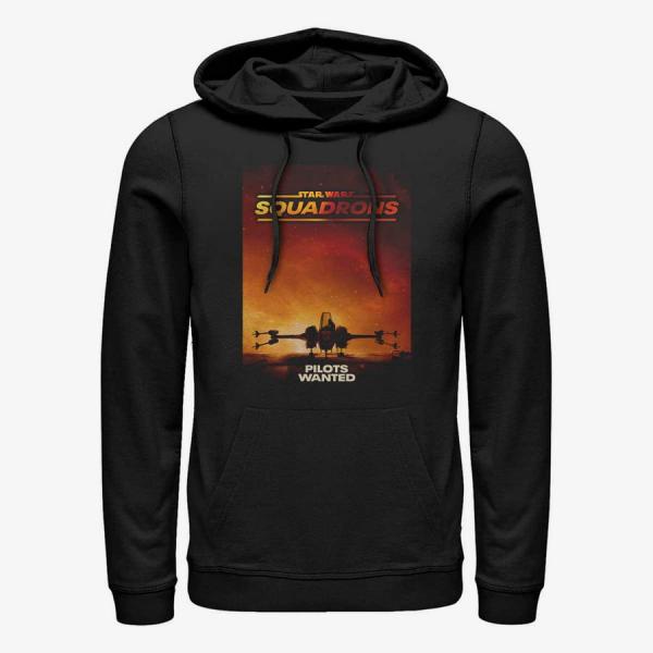 Mikina Merch Star Wars: Squadrons - Pilots Wanted Unisex Hoodie Black L
