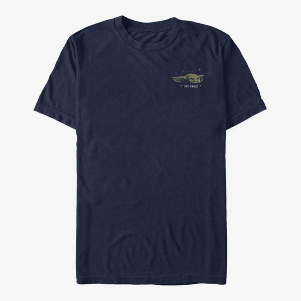 Queens Star Wars: The Mandalorian - Child Card V2 Unisex T-Shirt Navy Blue