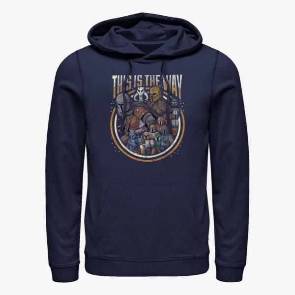 Queens Star Wars: The Mandalorian - The Way Group Unisex Hoodie Navy Blue