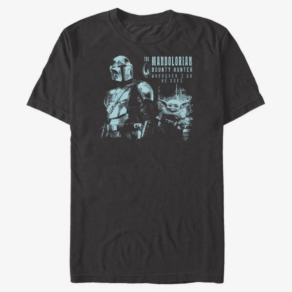 Queens Star Wars: The Mandalorian - And Cub Unisex T-Shirt Black