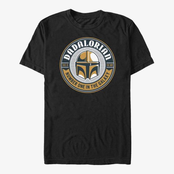 Tričko Merch Star Wars: The Mandalorian - Mando Cup Sticker Unisex T-Shirt Black XL