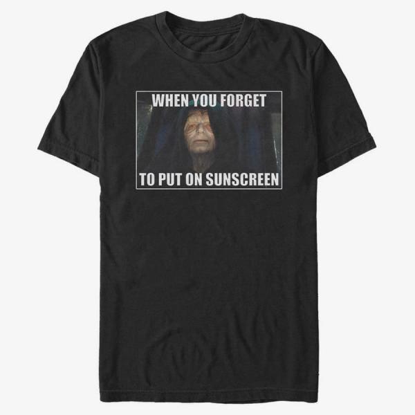 Tričko Merch Star Wars: Classic - Forget To Put On Sunscreen Unisex T-Shirt Black S