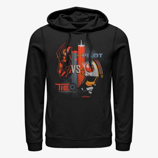 Mikina Merch Star Wars: Squadrons - Empire vs Rebels Unisex Hoodie Black S