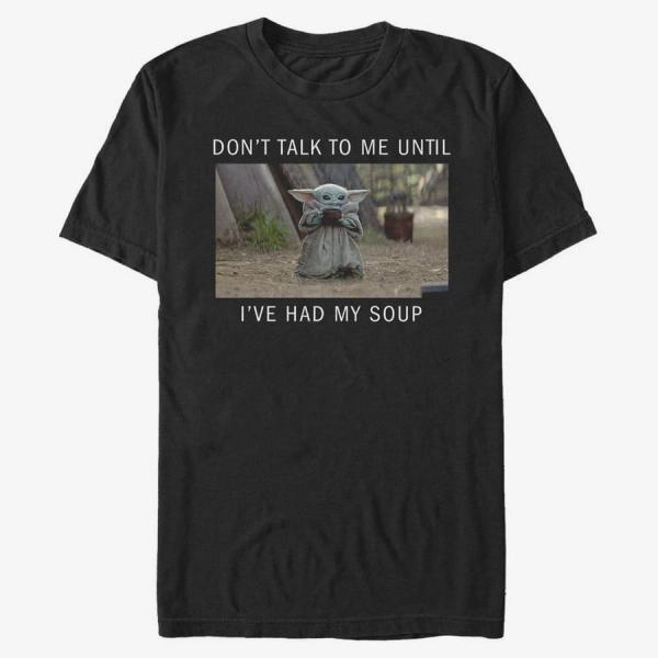 Tričko Merch Star Wars: The Mandalorian - Need Soup Unisex T-Shirt Black S