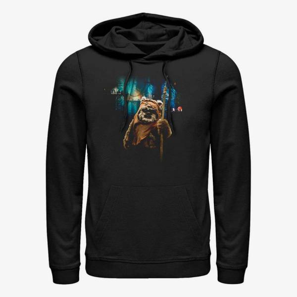 Mikina Merch Star Wars: Classic - Wicket Village Unisex Hoodie Black L