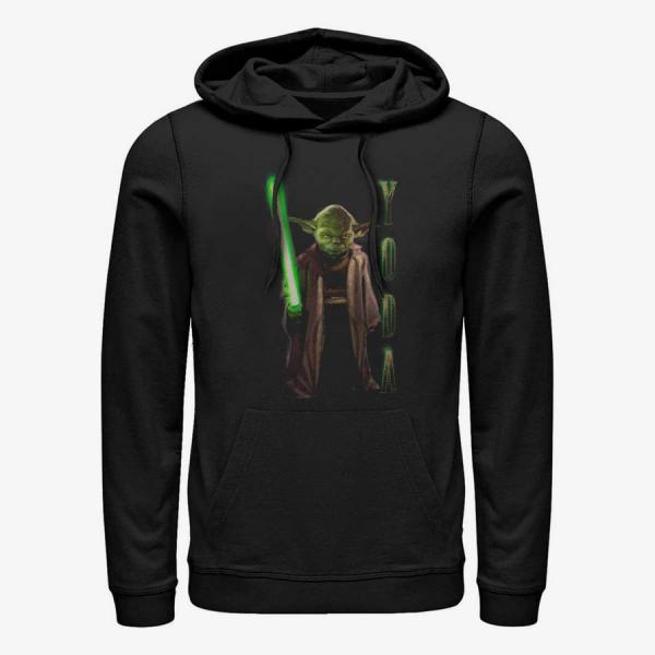 Mikina Merch Star Wars: High Republic - YODA HERO SHOT Unisex Hoodie Black M