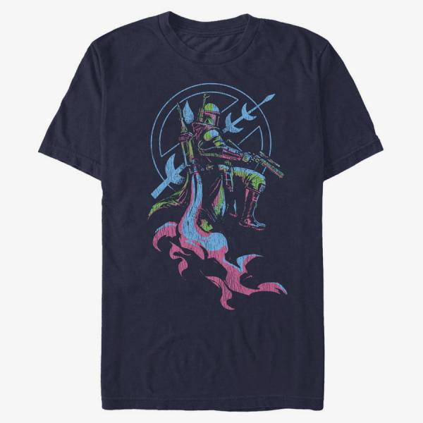Queens Star Wars Book of Boba Fett - Fett Seal Unisex T-Shirt Navy Blue