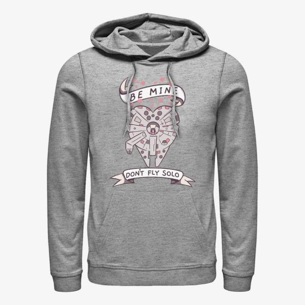 Mikina Merch Star Wars: Classic - Be Mine Falcon Unisex Hoodie Heather Grey L