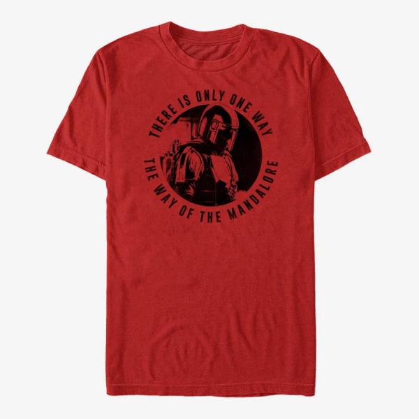 Queens Star Wars: The Mandalorian - MandoMon Epi2 Hello Unisex T-Shirt Red