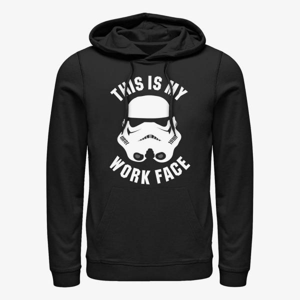 Mikina Merch Star Wars - Work Face Unisex Hoodie Black S
