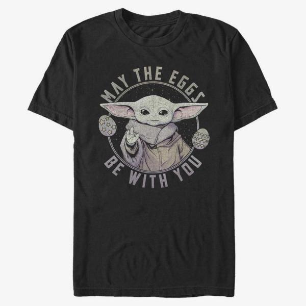 Queens Star Wars: The Mandalorian - May the Eggs Unisex T-Shirt Black