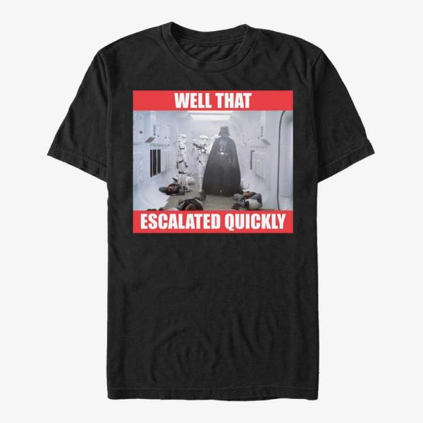 Tričko Merch Star Wars: Classic - Escalated Quickly Unisex T-Shirt Black S